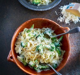 Linguine with Broccoli in Comté and Thyme Sauce
