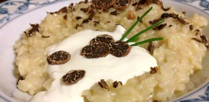 Risotto with Robiola Cheese & Black Truffle
