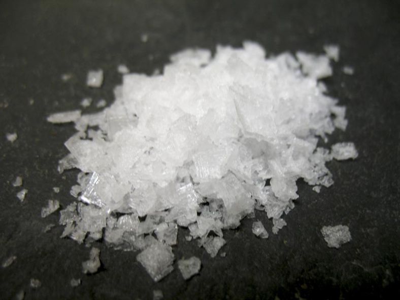 Maldon Sea Salt Flakes upclose