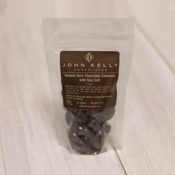 John Kelly Dark Chocolate Cashews with Sea Salt