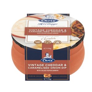 HERITAGE VINTAGE CHEDDAR AND CARAMELIZED ONION SPREAD