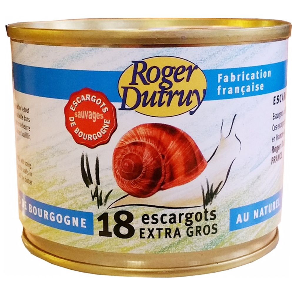 ROGER DUTRUY ESCARGOT DE BOURGOGNE 115G CAN - Tastings Gourmet Market