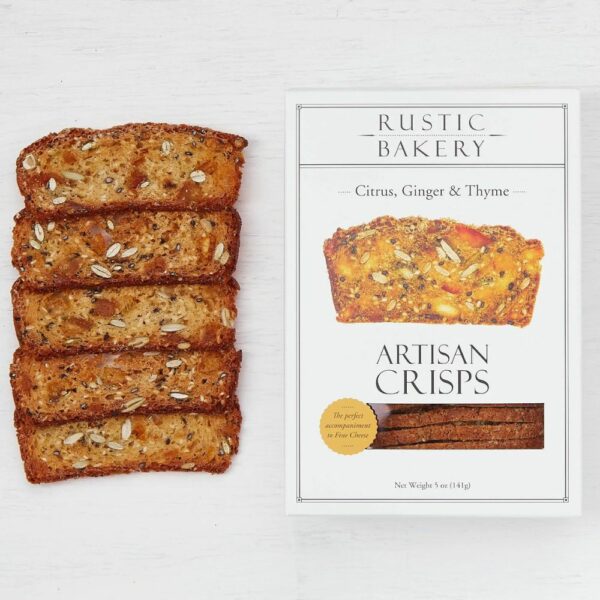 Rustic Bakery Crisps, Citrus Ginger and Thyme