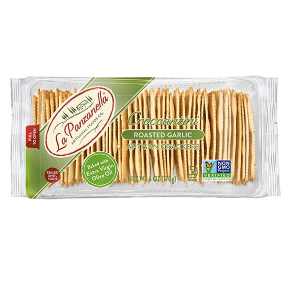 Panzanella Mini Roasted Garlic Crackers