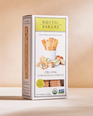 RUSTIC BAKERY FLATBREAD BITES SWEET ONION AND CREME FRAICHE