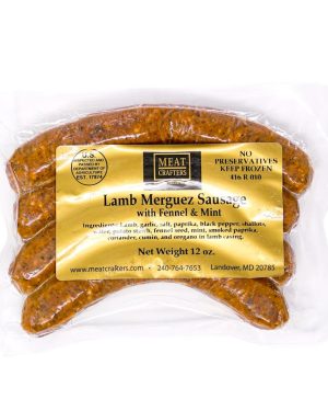 MeatCrafters Lamb Merguez with Fennel and Mint