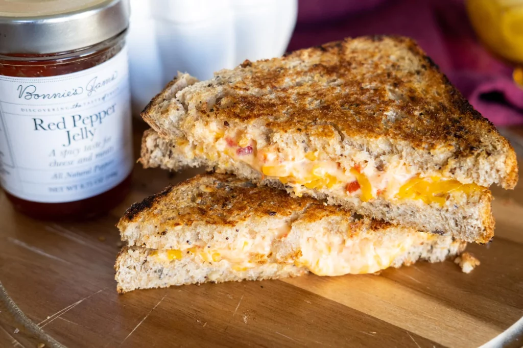 Red Pepper Jelly Pimento Grilled Cheese