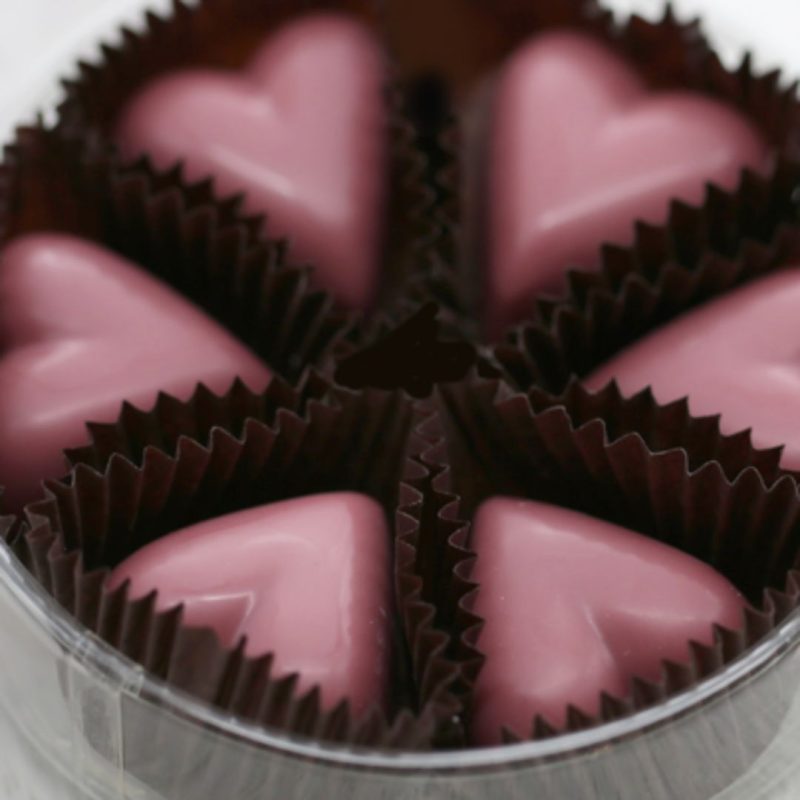 John Kelly Ruby Chocolate Hearts 6pc 1080 x 1080 1