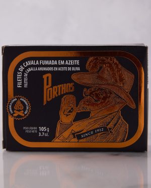PORTHOS SMOKED MACKEREL FILLETS IN OLIVE OIL