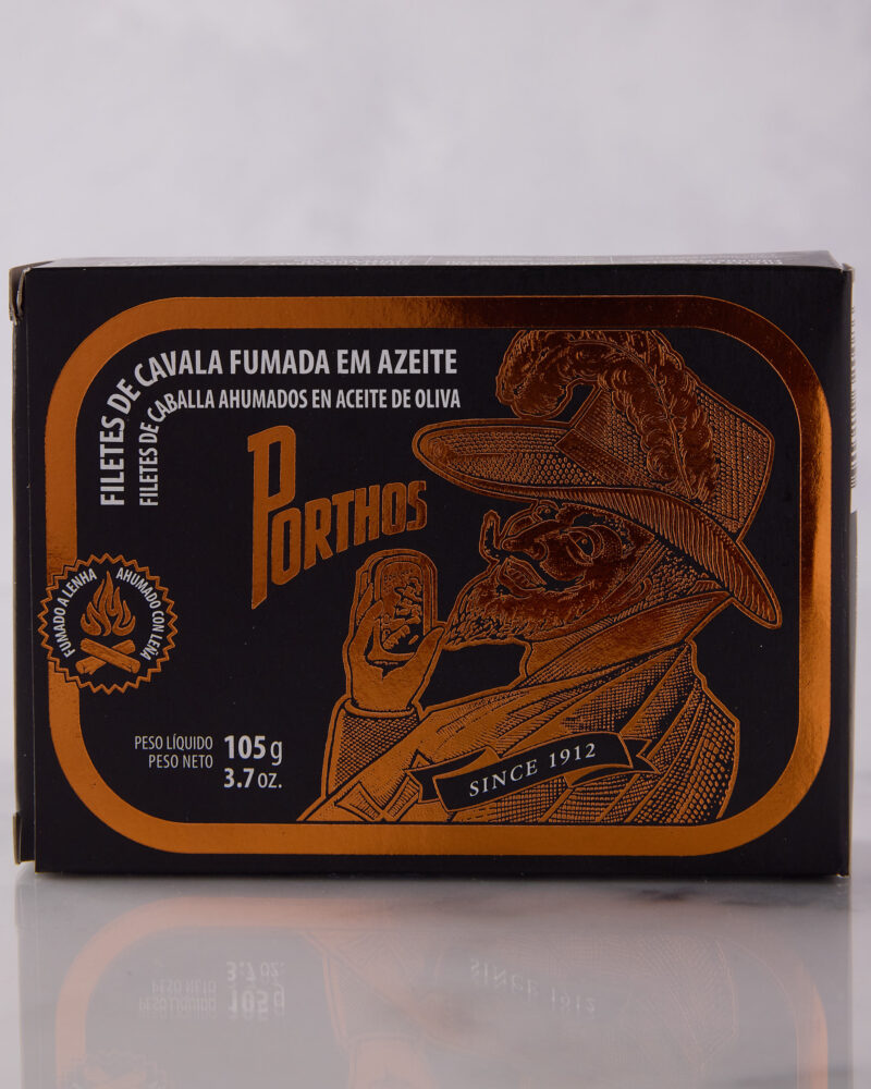 PORTHOS SMOKED MACKEREL FILLETS IN OLIVE OIL