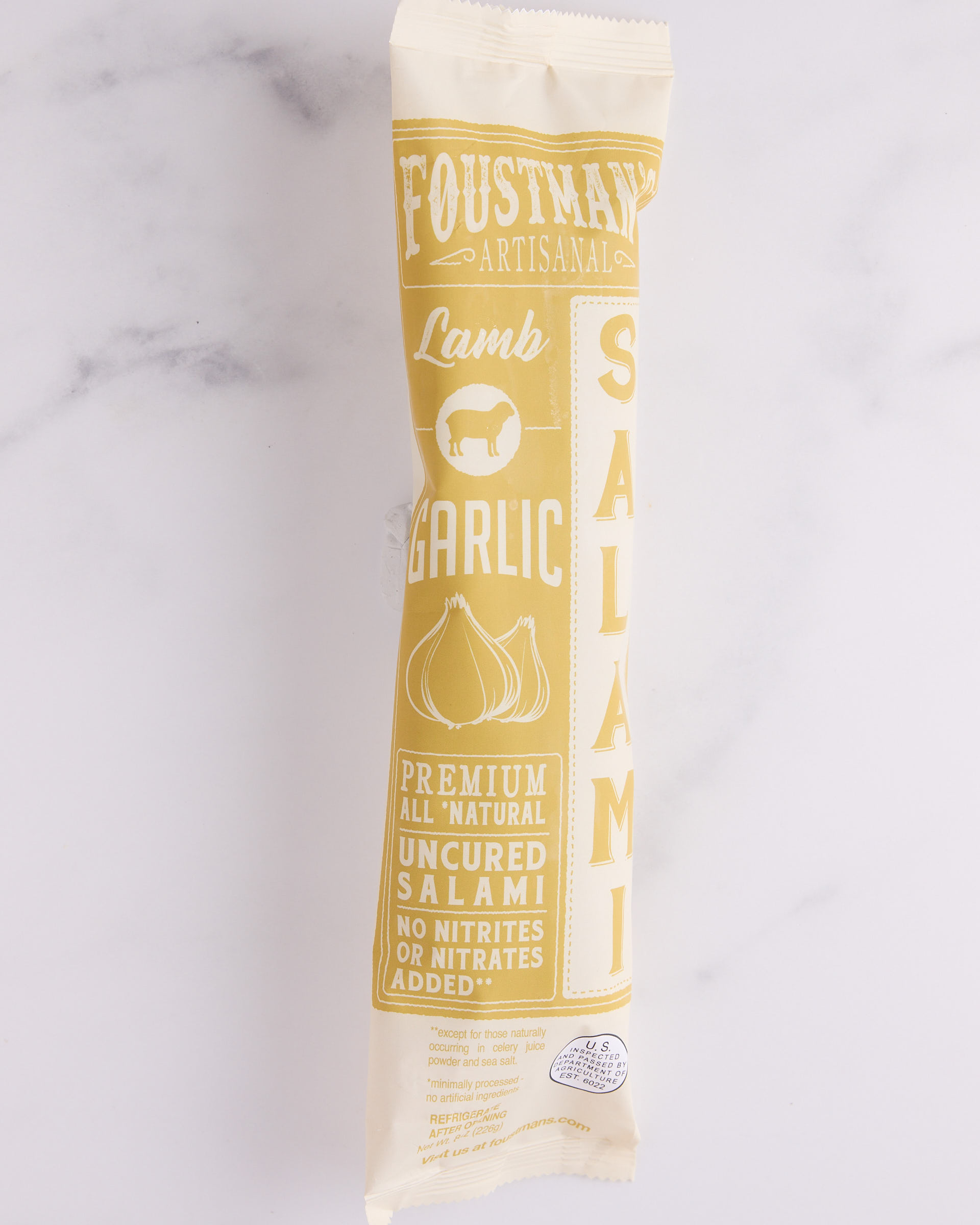 FOUSTMAN'S LAMB GARLIC SALAMI