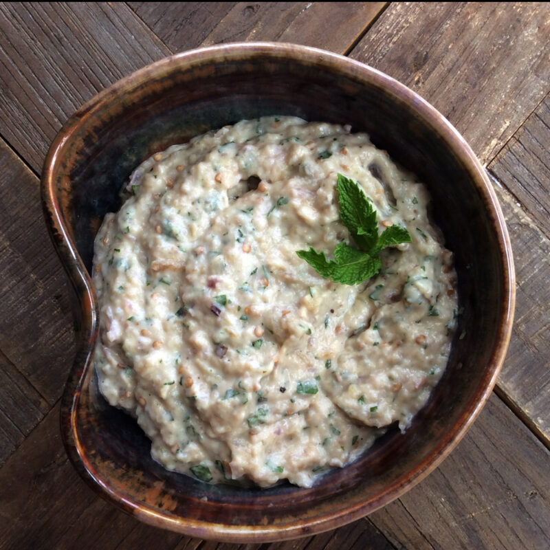 Home 14 charred eggplant dip