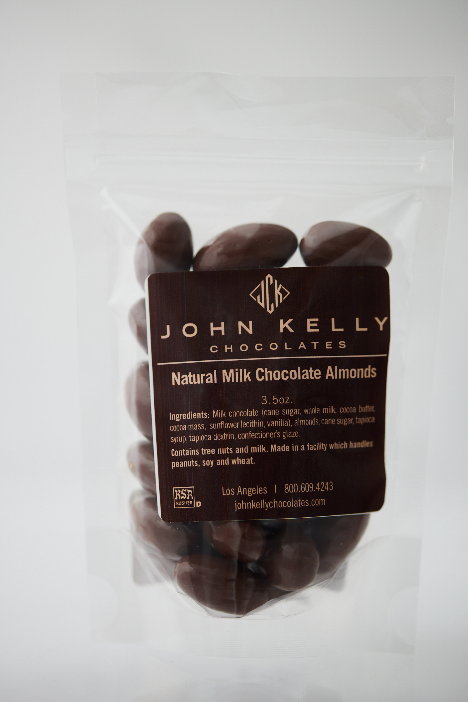 John Kelly Milk Chocolate-Coated Almonds