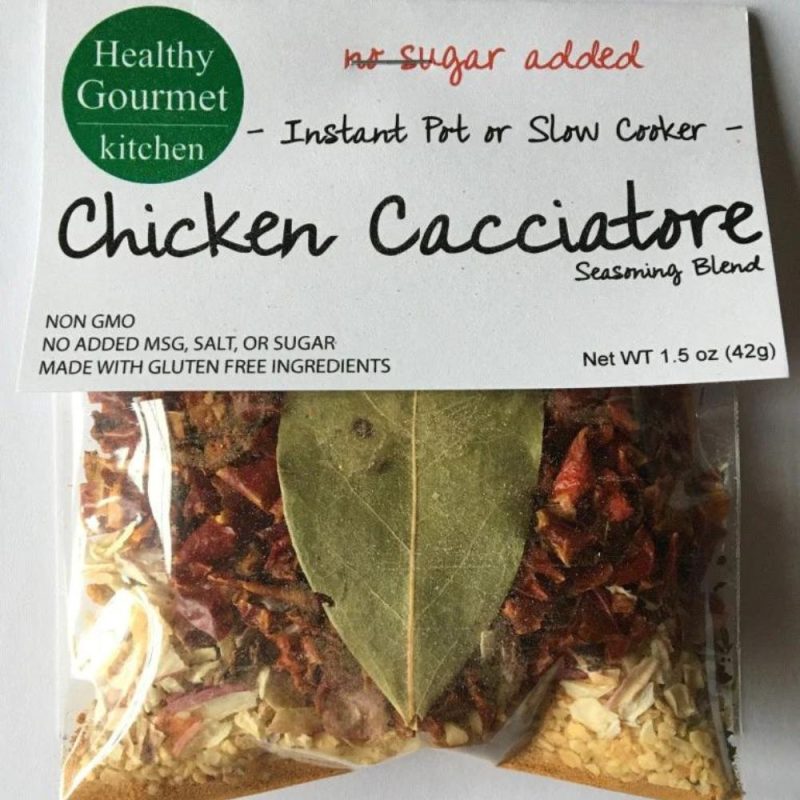 Healthy Gourmet Kitchen Chicken Cacciatore Sauce Mix