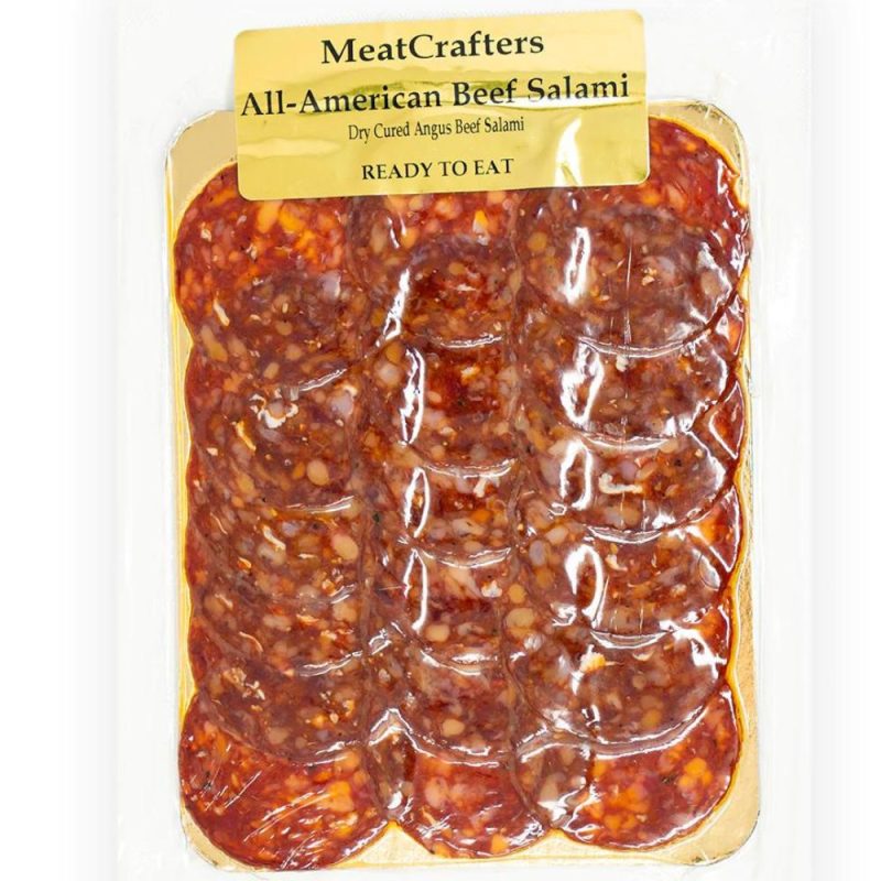 Meatcrafters Sliced All American Beef Salami