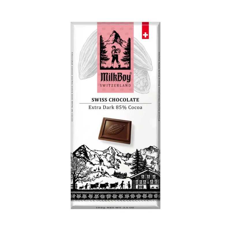 MilkBoy Extra Dark 85% Chocolate Bar 1080 X 1080