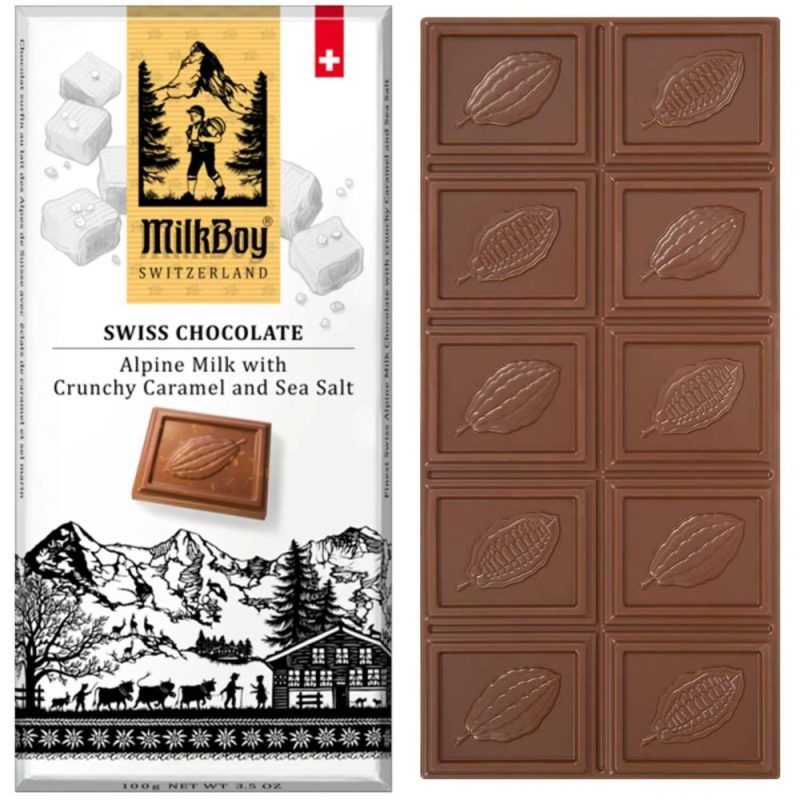 Milkboy Milk Chocolate Crunchy Caramel and Sea Salt